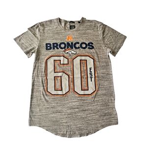 Denver Broncos Est. 1960 NFL Team Apparel Football Gray T-Shirt Men's Large